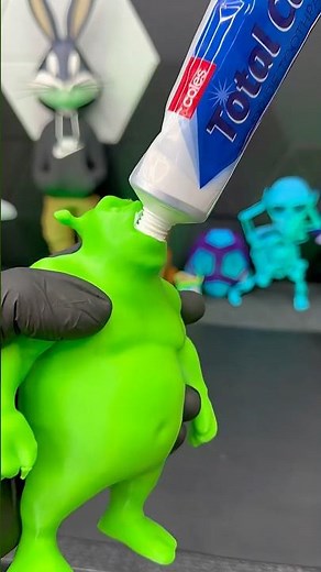 3D Printed Shrek Toothpaste Dispenser #asmr #3dprinting #satisfying