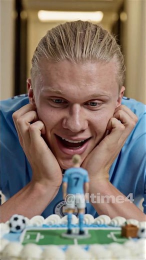 Haaland's Birthday Cake Got Ruined 😭 #football #funny #haaland