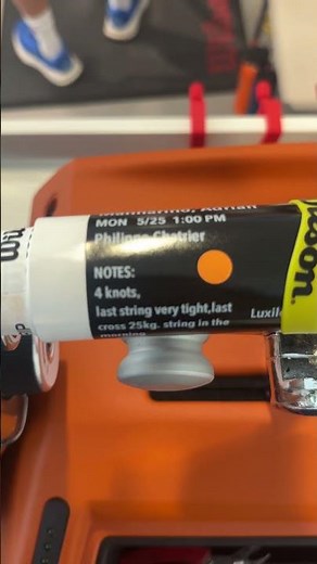 CRAZY Tennis Racket Stringing Setup YOU WONT BELIEVE | #rolandgarros #tennis |