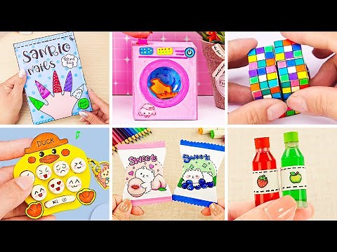 TOP 30+ Cool DIY Paper Ideas when you're bore at home 💅 Sanrio Nails Collection | Tiny DIY Craft