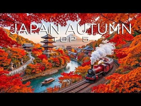JAPAN AUTUMN 8K 🍁 | Top 5 Most Beautiful Fall Destinations – Mount Fuji, Kyoto, Nara & More