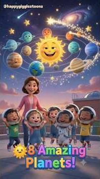 🪐 Learn the 8 Planets with Teacher Rose! 🚀 Solar System Song for Toddlers #shorts #usa #cartoon #ai