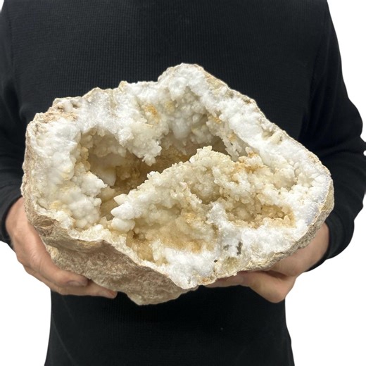 Large Natural Broken Moroccan Geode White | Clear Quartz Crystals 9” 11.7 Lbs - Etsy