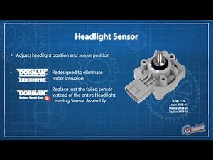 Highlighted part: headlight level sensor