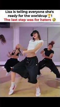 Lisa's FiFa song "Goals" dance practice ⚽ #lisa #blackpink #shorts #fyp #music #worldcup2026 #viral