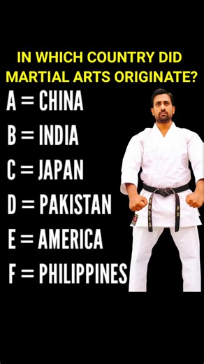 In which country did Martial Arts Originate? | KARATE SIR