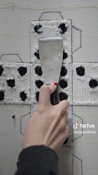 Soothing ASMR 3D Dice Rug Tufting Video