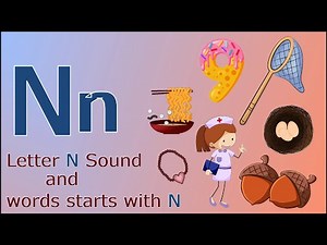 The Letter N Phonics Song | Letter N Sound | Words starts with letter N | ‪@CuddlesKidsTv‬