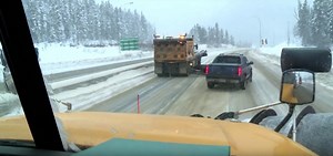BC Transportation releases video showing the danger of passing plows