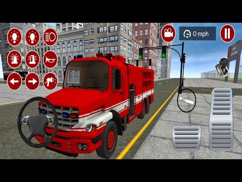 Fire Truck Driving Simulator – Rescue Missions & Real Fire Engine Action (Android Gameplay 2025)