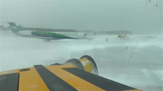 Tough conditions on the ground, but DAC was made for West Michigan weather. 💪 | Muskegon County Airport