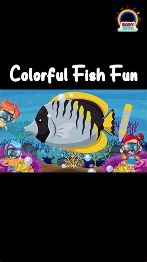 Coloring Fish for Kids 🎨🐟 | Easy Ocean Coloring | BabyApps Learning Video