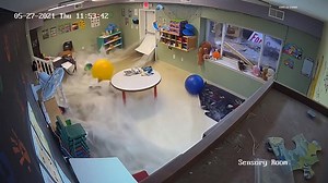 Daycare Facility's Classroom Gets Flooded During Storm