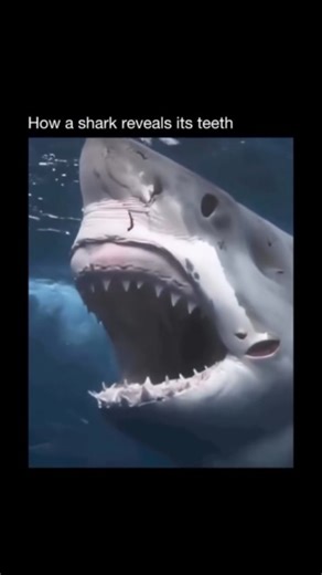 Science • History • Nature Facts on Instagram: "Watch as this amazing predator protrudes its jaws! They can unhinge and extend their upper jaw forward, letting them grab and hold prey with maximum force. It's a key reason why they are the ocean's ultimate hunters. Nature is terrifyingly beautiful! Sharks have multiple rows of teeth, and if one falls out, another immediately rotates forward to replace it. They can go through 30,000 teeth in a lifetime! #shark #greatwhiteshark #naturefacts #marine