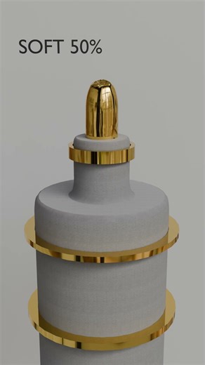 0% vs 100% Long Cylinder Drop Test | 3D Soft Body Simulation in Blender |