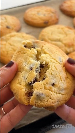 Easy choc-chip condensed milk biscuits | taste.com.au