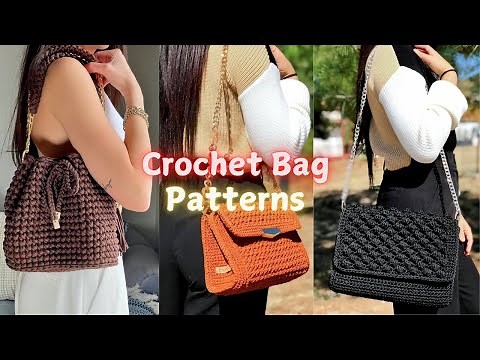 10 Easy Crochet Bag Patterns for Beginners | DIY Tote & Beach Bags
