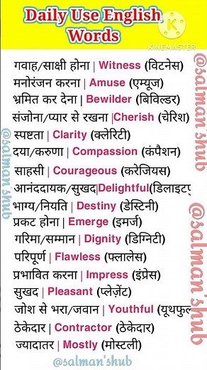 🗣️💯Daily Use Word Meaning, English Speaking Practice, Spoken English Words, Basic Word Meaning