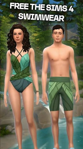 Free The Sims 4 Nature's Calling swimwear swatches 👙