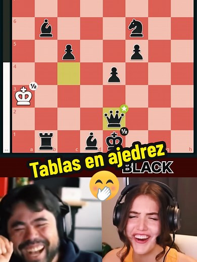 Brilliant chess move for a draw. brillante jugada, tablas. #chees #ajedrezhumor