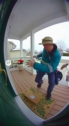 mail carriers encountering unexpected obstacles and hilarious mishaps #comedyvideos