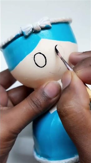 Diy cute doll from plastic bottle😍..