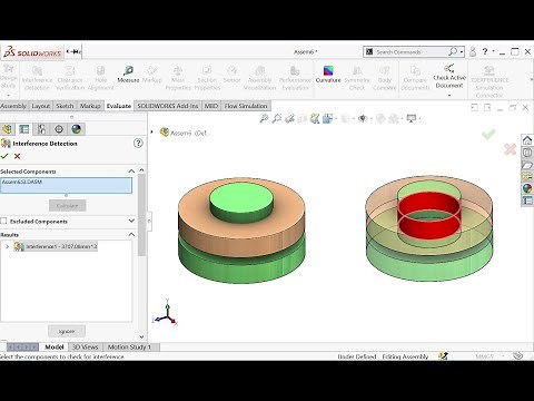SOLIDWORKS Assembly Tutorials | Interference & Clearance Verification