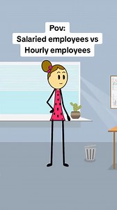 Salaried employees vs hourly employees situations. Sound credits: @Vxo13 | ✨️The Real Veronika ✨️ #employee #employees #fyp #fypage #foryou #salary #salarynegotiation #job #jobs #pay #payment #paymybills #wage #wages | Relatable Animations
