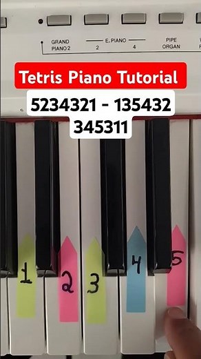 🎮🔥 TETRIS on Piano 🎹 | EASY Tutorial ✨🧠