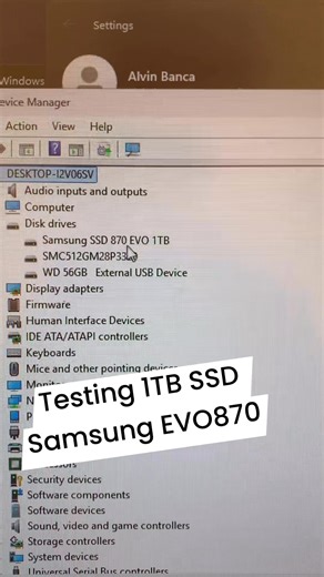 Checking and Testing 1TB SSD Samsung EVO | Alvin PC Build Tip & Vlog