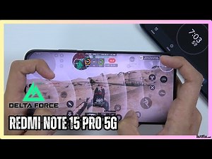 Redmi Note 15 Pro 5G Delta Force Gaming Test | Dimensity 7400-Ultra | 120Hz Display