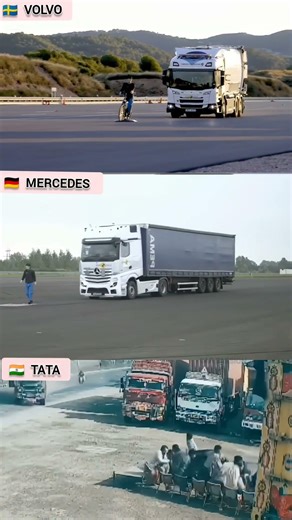 Volvo, Mercedes and Tata: Automatic Emergency Braking Test