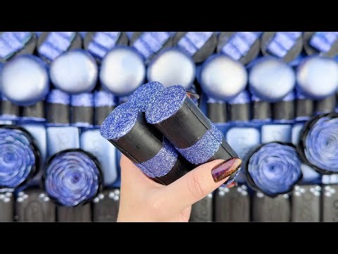[ASMR] Sleep-Inducing Soap Carving & Glitter Foam Pressing | Relaxing Brain Massage (No Talking)