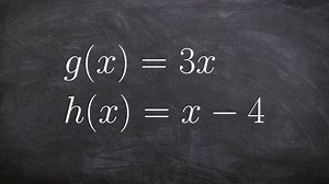 Understanding the composition of two functions, teacher explains