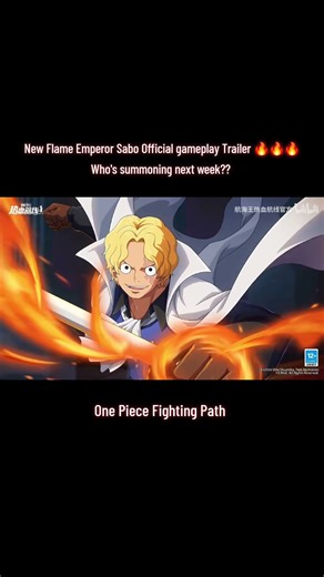 NEW FLAME EMPEROR SABO OFFICIAL GAMEPLAY! ONE PIECE FIGHTING PATH
