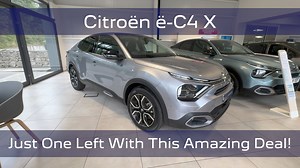 Discover this brand new high specification Citroën ëC4 X Shine Plus with an amazing £11,086 saving at Hawkins Citroën! This high spec ë-C4 X comes with Hype Black Leather Interior, Opening glazed sunroof, Wireless smartphone charging, LED Headlights, 18" Alloys, and much, more! Contact our Citroën sales teams to book your test drive - https://tinyurl.com/ycxrh6n8 | Hawkins Motor Group