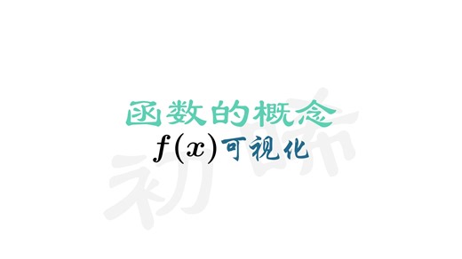 (数学动画)函数的概念：f(x)可视化