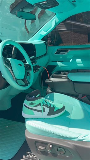 25K views · 267 reactions | INTERIOR AND SHOE DYE KITS ARE AVAILABLE AT WWW.CUSTOMLEATHERCOATINGS.COM #interiordesign#trucks#tiffany#blue#mint#green#customleathercoatings#shoes#sneakers#jordans#custom#lifted#june#juneteenth | Custom Leather Coatings | Facebook