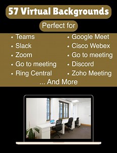 57 Chic HD Office Decor Virtual Backgrounds - Use With, Teams, Google Meet, Slack, Go to Meeting, Cisco Webex, Ring Central, Discord, Zoom - Etsy