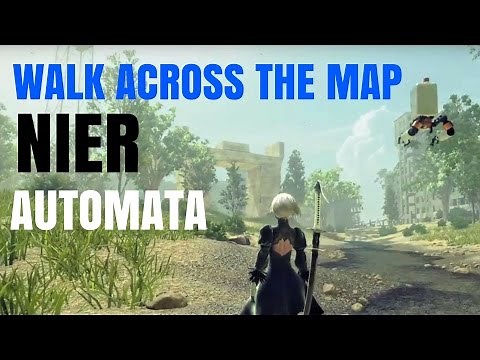HOW BIG IS THE MAP in Nier Automata? Walk Across the Map
