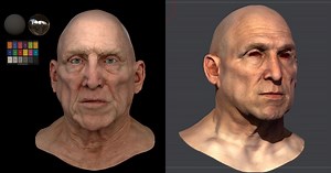 Making an Old Man's Face Sculpt in ZBrush & Maya