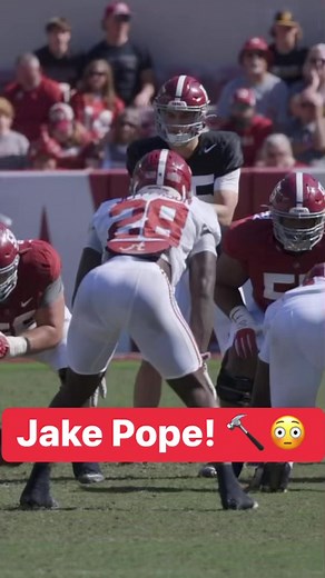 325K views · 3K reactions | Its only a spring game Jake!  Jake Pope with a massive hit on Jermaine Burton at A-Day #Alabama #Football #Bama #RTR #RollTide #CFB | Alabama Crimson Tide on AL.com | Facebook