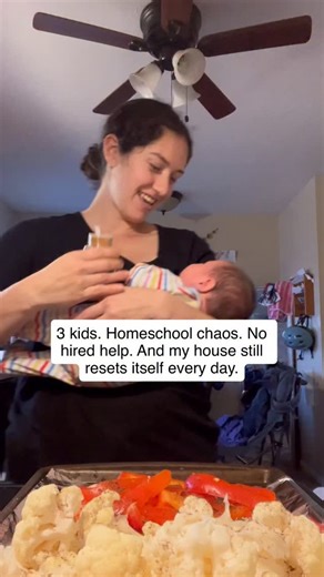 Skye Parker // Mom Routines Coach on Instagram: "Not because I’m disciplined. Not because I love cleaning. Not because I have help behind the scenes. I hit a wall. Cleaning all day just to lose the house again by bedtime. Laundry stealing my nights. My patience disappearing right along with my energy. So I stopped trying harder. And built rhythms instead. Short resets. Anchor routines. A house that recovers daily, even with real kids and real chaos. Now my home runs quietly in the background. An