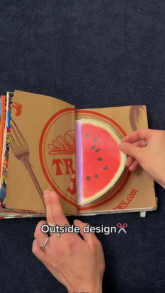 A really cool easy trick to make your journal more interactive! #junkjournal