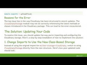 Resolving the TypeError: cloudinary is not a function in Node.js
