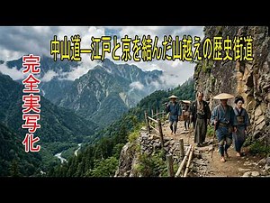【AI完全再現】中山道 ― 峠と宿場が語る江戸時代の長い道