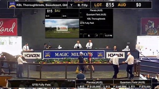 2.8K views · 26 reactions | VINNIE: $420,000 The formidable partnership of McEvoy Mitchell Racing & Belmont Bloodstock secures Lot 814: I Am Invincible x Quality Response, filly at the Magic Millions! #Vinnie #YarramanPark | Yarraman Park Stud | Facebook