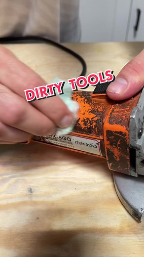 Cleaning Grease and Grime Off Dirty Tools Challenge