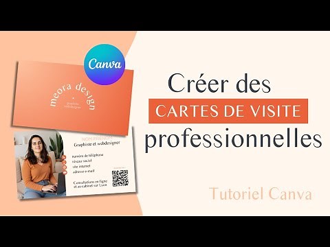 Créer des cartes de visite professionnelles dans Canva (tuto facile)