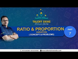 Ratio, Proportion and Variation (Variation)